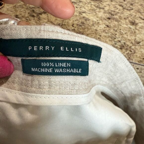 Perry Ellis Tan Chinos Lightweight Relaxed Fit - Picture 11 of 14